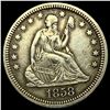 Image 1 : 1858 Seated Liberty Quarter NEARLY UNCIRCULATED
