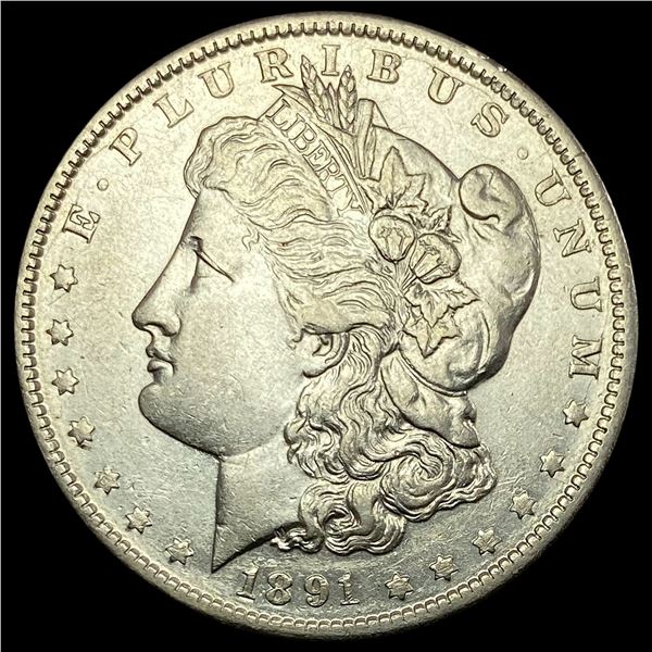 1891-O Silver Morgan Dollar NEARLY UNCIRCULATED