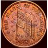 1863 Civil War Token "Army and Navy" CHOICE AU