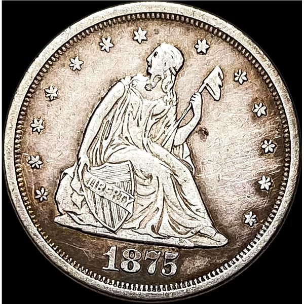 1875-S Silver Twenty Cents CLOSELY UNCIRCULATED