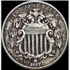 Image 1 : 1867 Shield Nickel NEARLY UNCIRCULATED