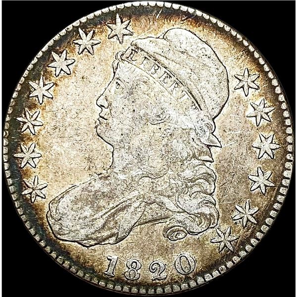 1820 Capped Bust Half Dollar LIGHTLY CIRCULATED