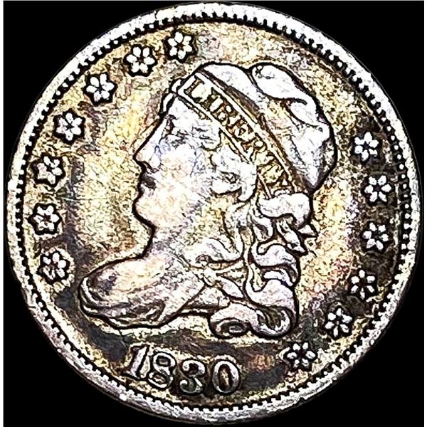 1830 Capped Bust Half Dime NEARLY UNCIRCULATED
