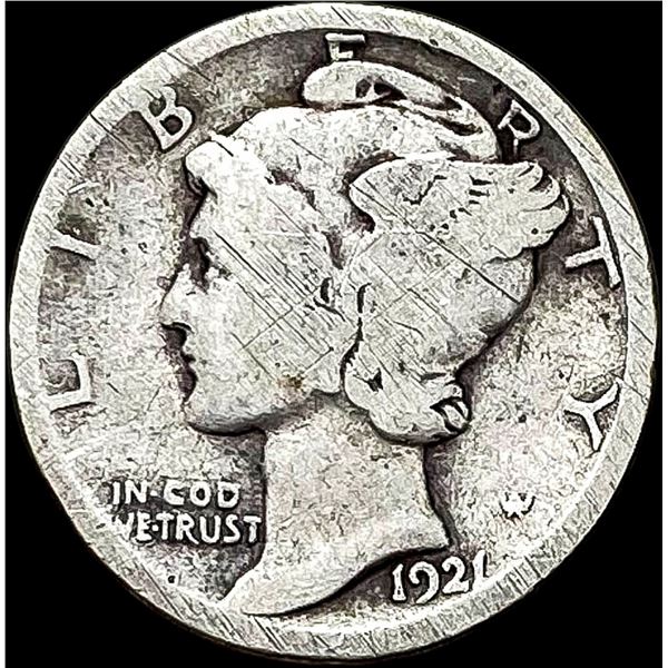 1921 Silver Mercury Dime NICELY CIRCULATED