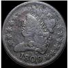 Image 1 : 1809 Classic Head Half Cent NICELY CIRCULATED