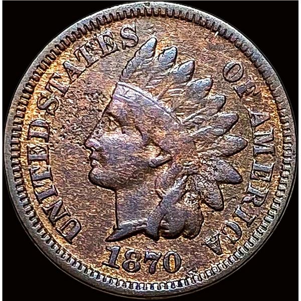 1870 Indian Head Cent LIGHTLY CIRCULATED