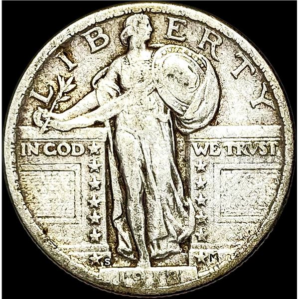 1918-S Standing Liberty Quarter NEARLY UNCIRCULATED