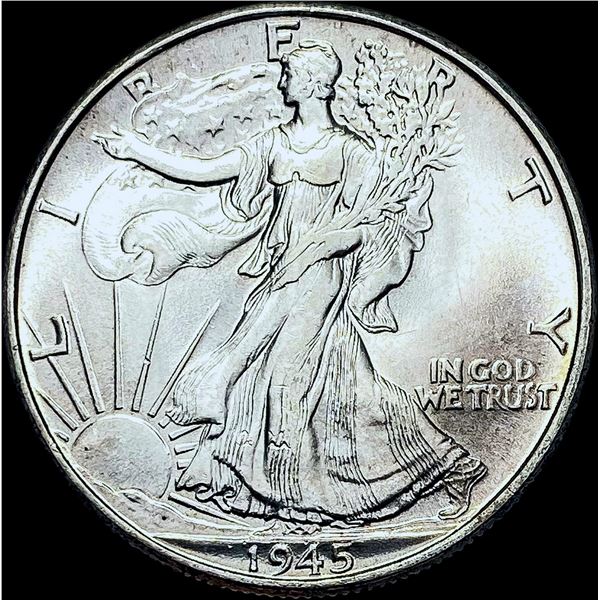 1945 Walking Liberty Half Dollar CHOICE BU