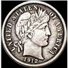 1912-D Silver Barber Dime NEARLY UNCIRCULATED