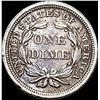 Image 2 : 1853 Arrows Seated Liberty Dime CLOSELY UNCIRCULATED