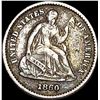 1860 Seated Liberty Half Dime NEARLY UNCIRCULATED