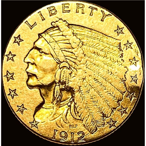 1912 Indian Head $2.5 Gold Quarter Eagle HIGH GRADE