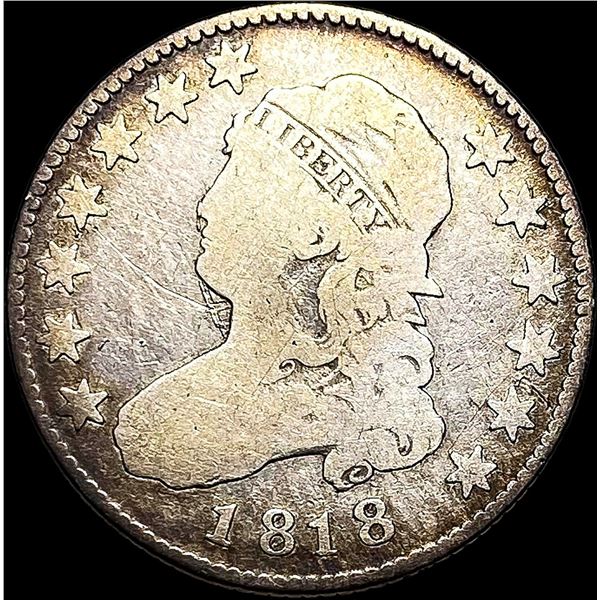 1818 Capped Bust Quarter NICELY CIRCULATED