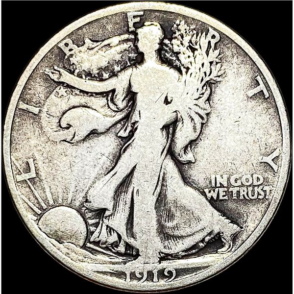 1919-D Walking Liberty Half Dollar NICELY CIRCULATED