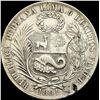 Image 2 : 1881 Peru Silver Un Sol CLOSELY UNCIRCULATED