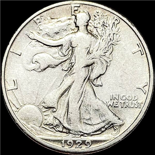 1929-D Walking Liberty Half Dollar LIGHTLY CIRCULATED