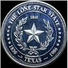 1986 1oz Texas Silver Round CHOICE PROOF