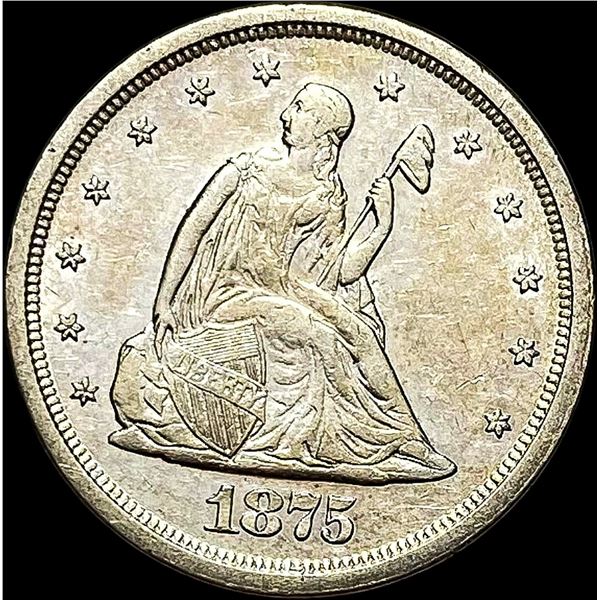 1875-S Silver Twenty Cents CLOSELY UNCIRCULATED