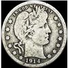 Image 1 : 1914-S Barber Silver Quarter NICELY CIRCULATED