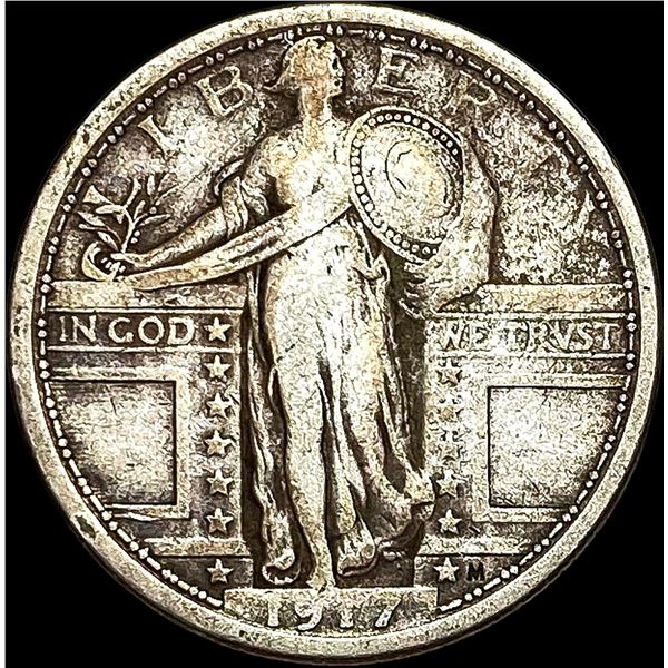 1917 Type 1 Standing Liberty Quarter LIGHTLY CIRCULATED