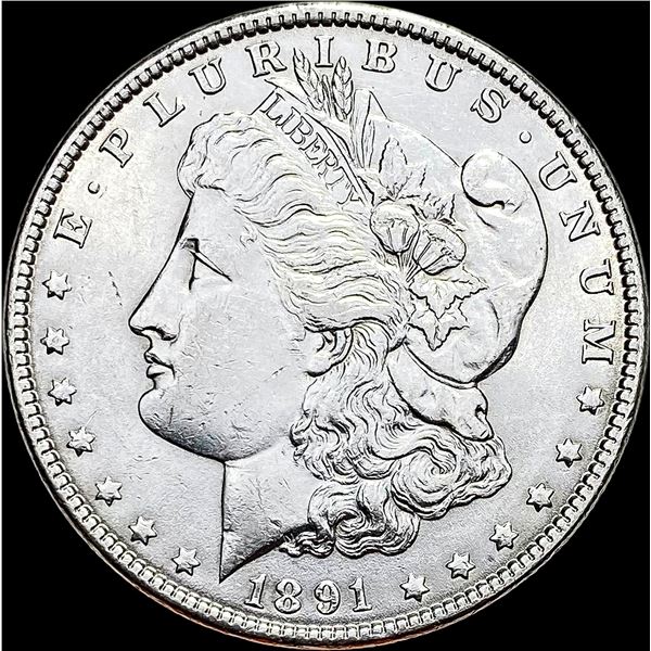 1891 Morgan Silver Dollar CLOSELY UNCIRCULATED