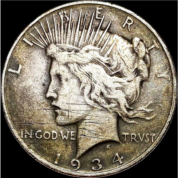 1934-D Silver Peace Dollar NICELY CIRCULATED