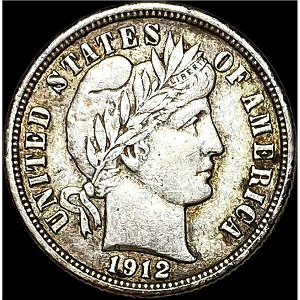 1912 Barber Dime CLOSELY UNCIRCULATED