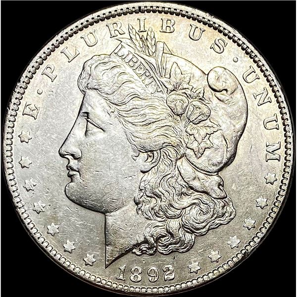 1892 Silver Morgan Dollar CLOSELY UNCIRCULATED