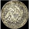 Image 2 : 1853 Arrows/Rays Seated Liberty Quarter NICELY CIRCULATED