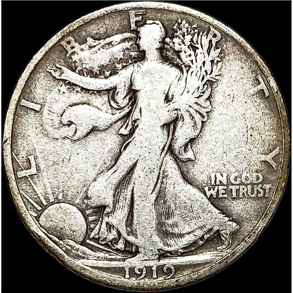 1919-S Walking Liberty Half Dollar NICELY CIRCULATED
