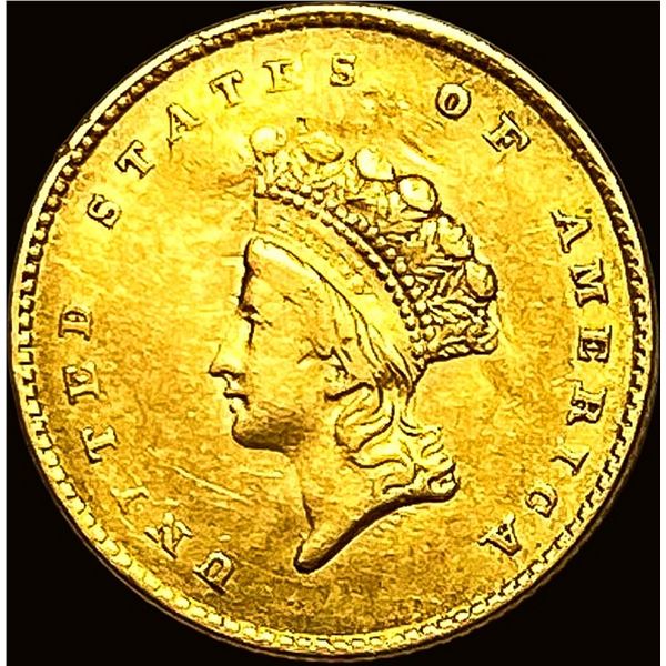 1854 Gold $1 Indian Princess Head Type 2 HIGH GRADE