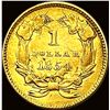 Image 2 : 1854 Gold $1 Indian Princess Head Type 2 HIGH GRADE