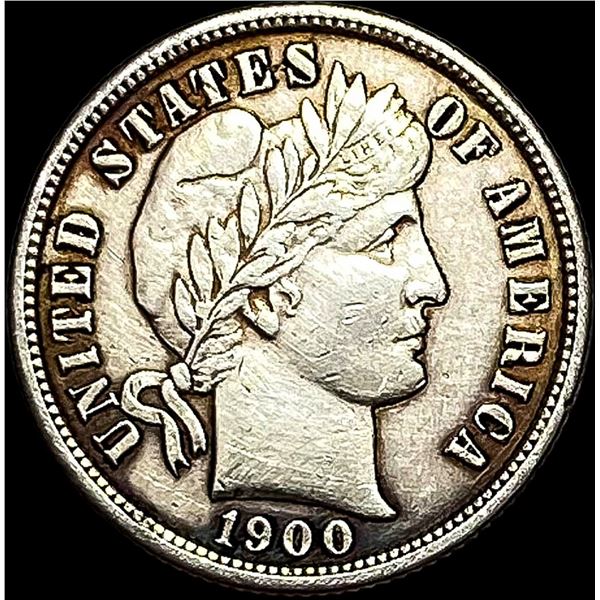 1900-S Silver Barber Dime CLOSELY UNCIRCULATED