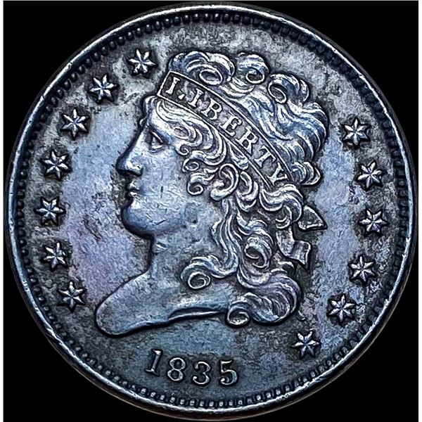 1835 Classic Head Half Cent CLOSELY UNCIRCULATED