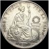 Image 1 : 1875 Peru Silver Un Sol CLOSELY UNCIRCULATED