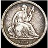 Image 1 : 1837 Silver Seated Liberty Dime LIGHTLY CIRCULATED