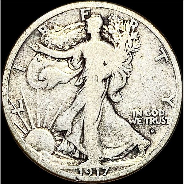 1917-S Walking Liberty Half Dollar NICELY CIRCULATED