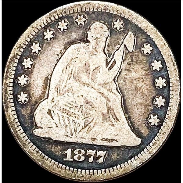 1877 Seated Liberty Quarter LIGHTLY CIRCULATED