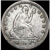 Image 1 : 1854 Arrows Seated Liberty Quarter CLOSELY UNC
