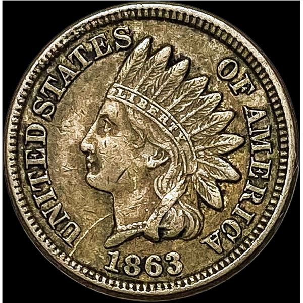 1863 Indian Head Cent NEARLY UNCIRCULATED