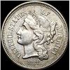 Image 1 : 1867 Nickel Three-Cent Piece CHOICE AU