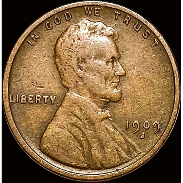 1909-S Lincoln Wheat Cent NICELY CIRCULATED