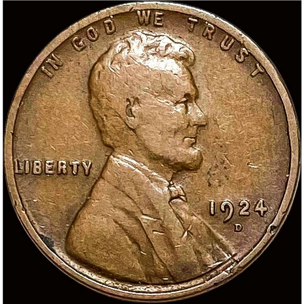 1924-D Lincoln Wheat Cent LIGHTLY CIRCULATED