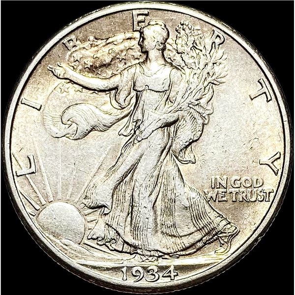 1934-S Walking Liberty CLOSELY UNCIRCULATED