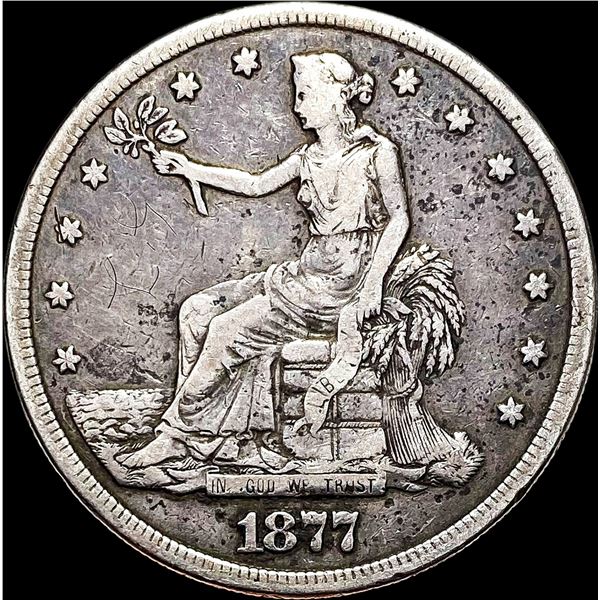 1877-S Silver Trade Dollar NICELY CIRCULATED