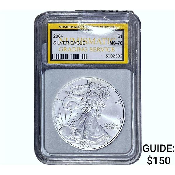 2004 Silver Eagle NGS MS70
