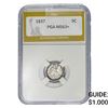 Image 1 : 1837 Seated Liberty Half Dime PGA MS63+