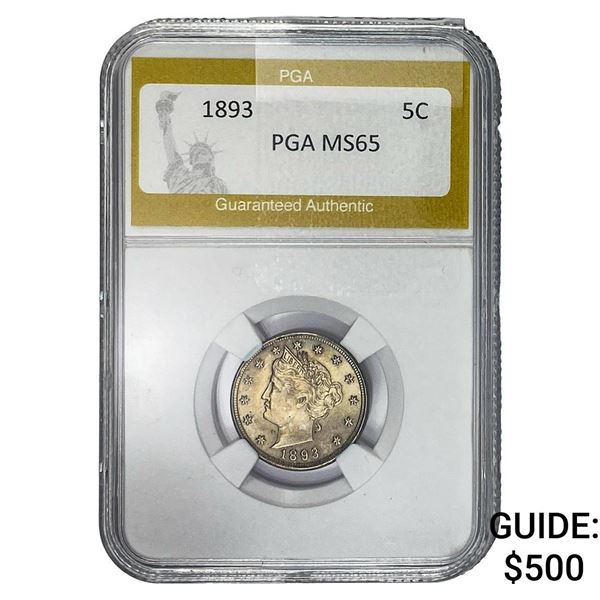 1893 Liberty Victory Nickel PGA MS65