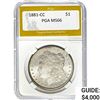 Image 1 : 1881-CC Morgan Silver Dollar PGA MS66