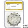 Image 1 : 1921 Silver Peace Dollar  MS63